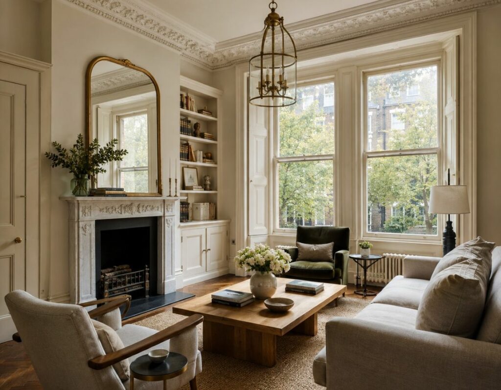 a beautifully restored Grade II listed Edwardian townhouse in London